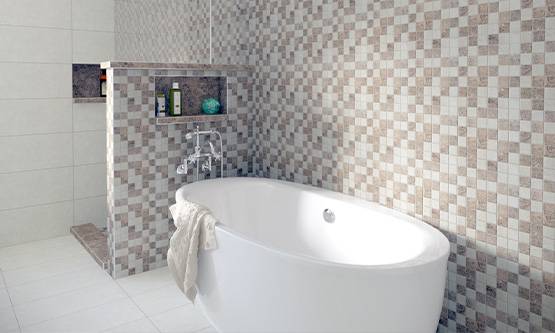 mozaik pločice u modernom kupatilu